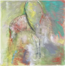 Everyman #6 36x36 in. acrylic and ink on canvas 